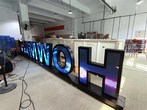 LED letter screen LED exhibition hall English letter electronic screen